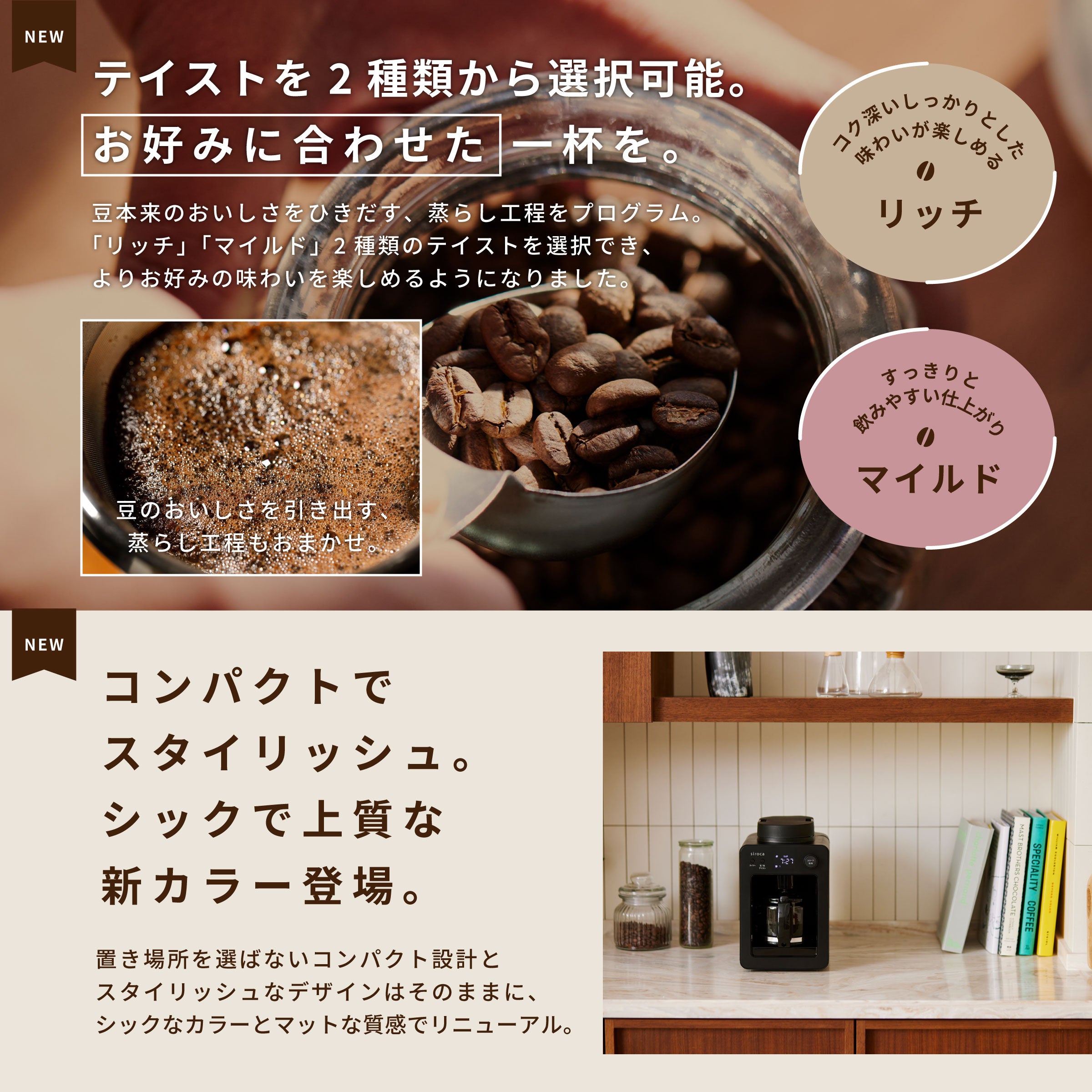 全自動コーヒーメーカー「カフェばこ」SC-A352