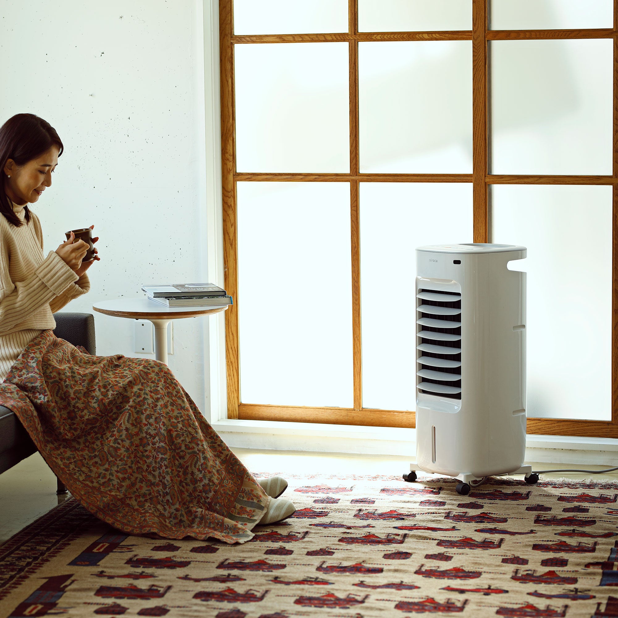 加湿つき温冷風扇 シロカのなごみ SH-C252