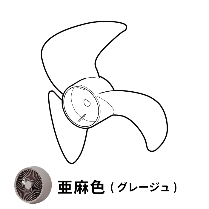 3Dサーキュレーター Japandi(ジャパンディ) SF-15A221 羽根SF-15A221IF(対応型番:SF-15A221)