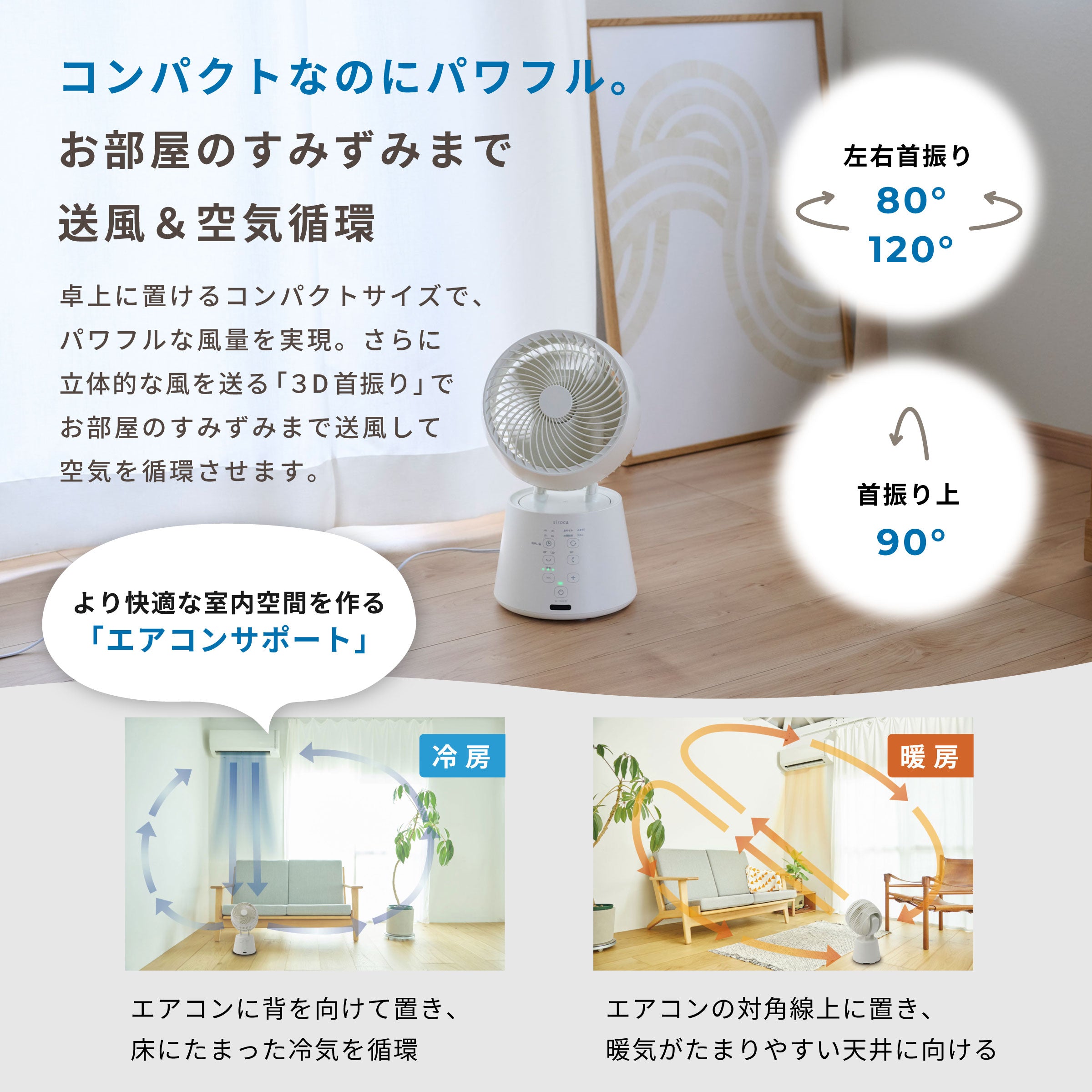 【期間限定ポイント10倍】3Dサーキュレーター botanical SF-15A221