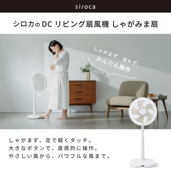 DCリビング扇風機 しゃがみま扇 SF-DB151