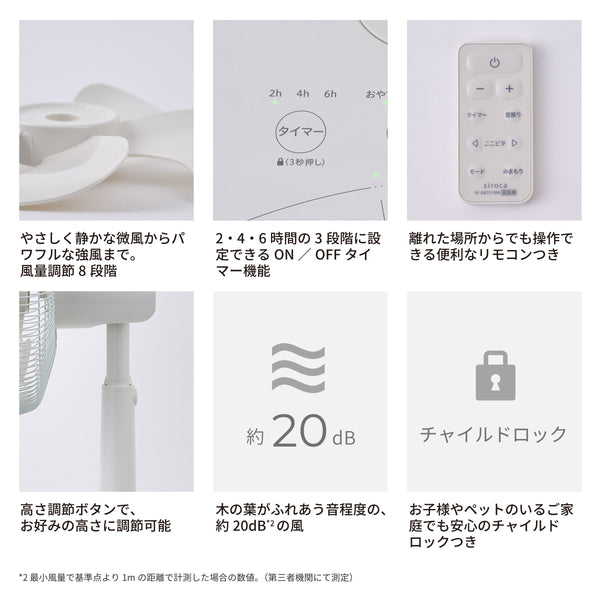 DCリビング扇風機 しゃがみま扇 SF-DB151
