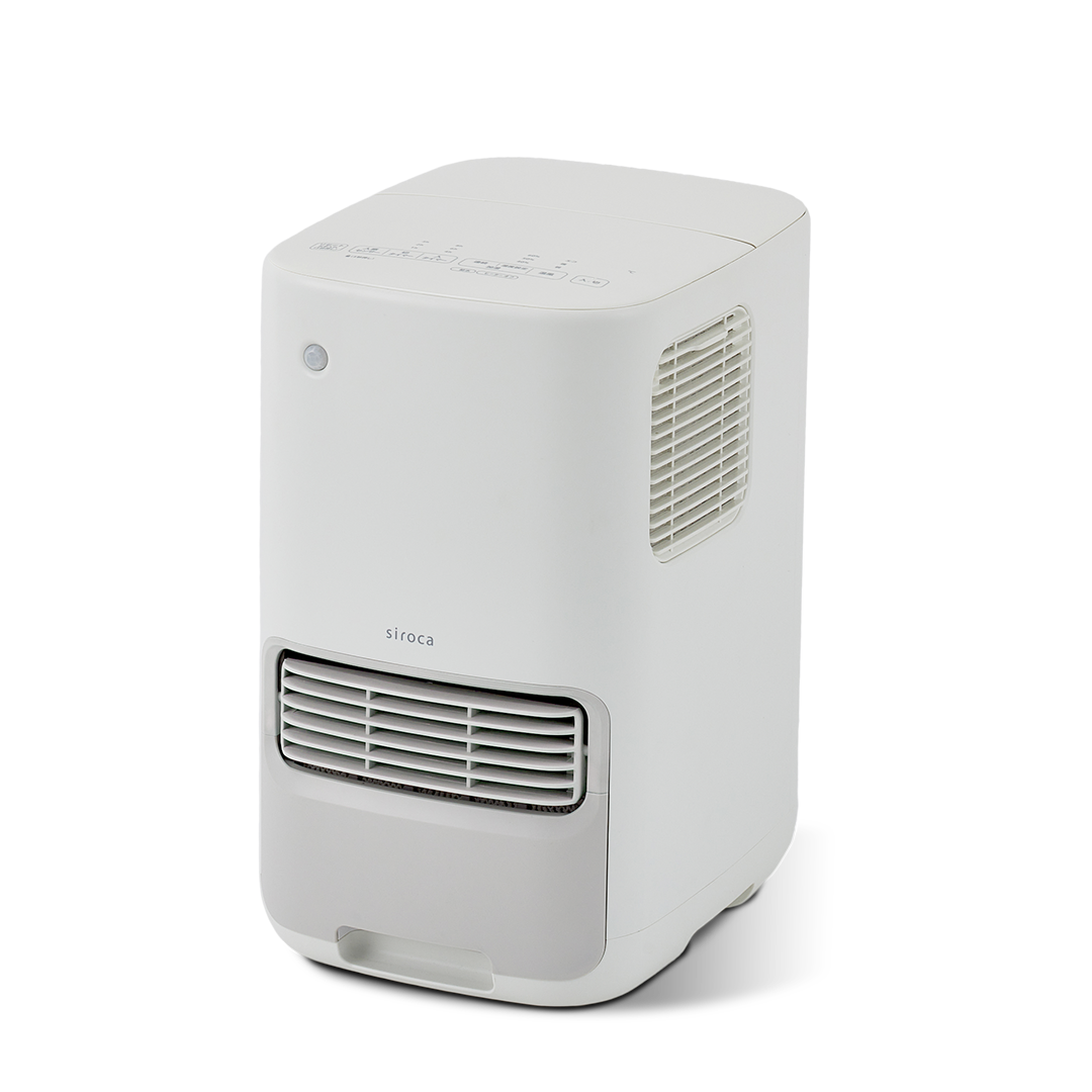加湿機能付【ほぼ新品-大幅値下げ】加温セラミックファンヒーター 加湿機能付き セラミックファンヒーター ポカプラス SH-3D151 | シロカ