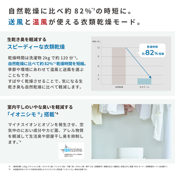 [ 一年中ずっと使える] HOT&COOL サーキュレーター ポカクール SH-CD251