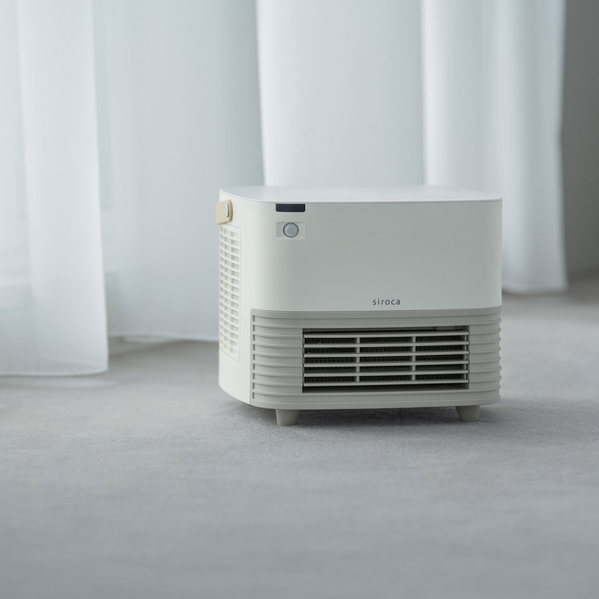 [温度表示付き] 人感センサー付き セラミックファンヒーター ポカCUBE SH-CF251