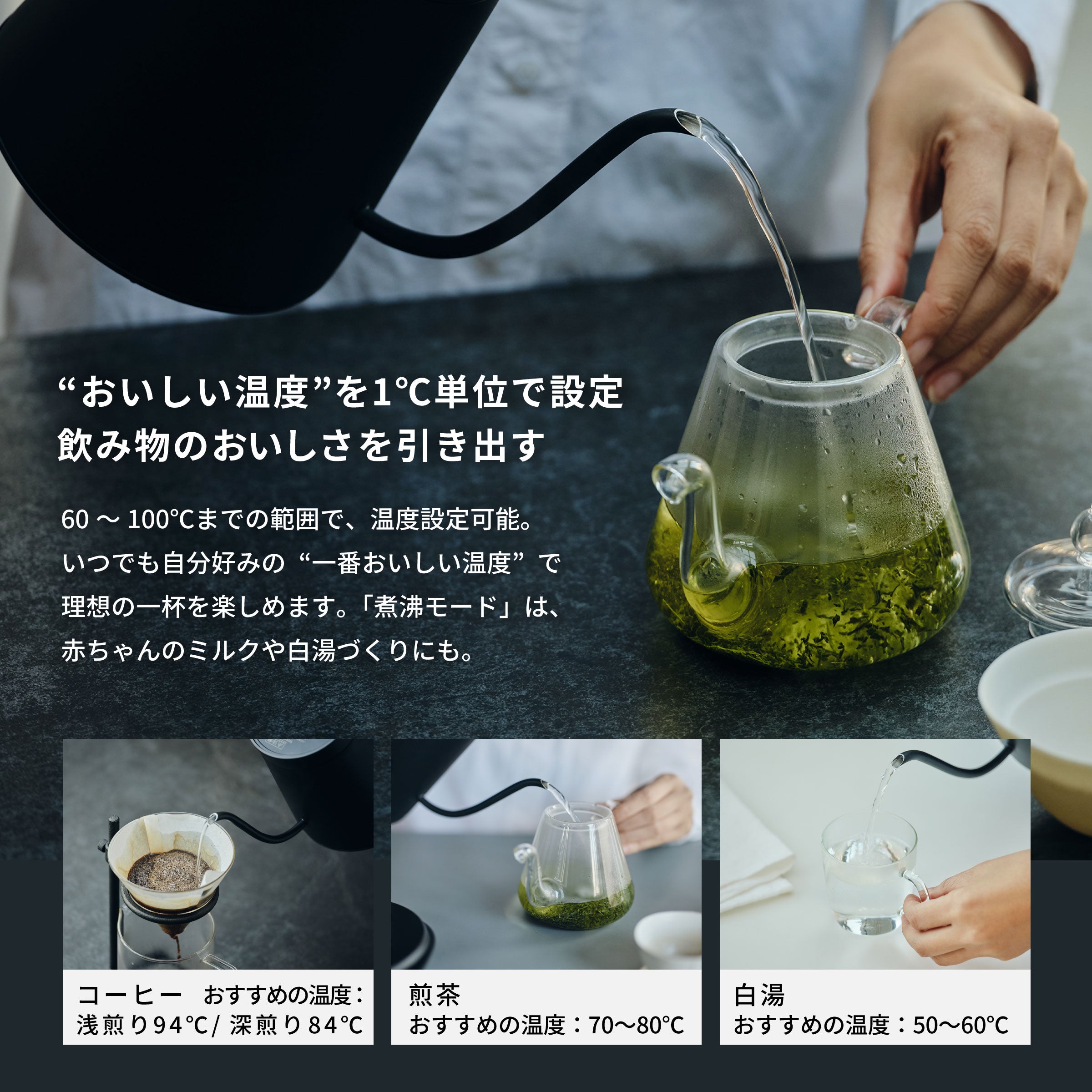 温度調節電気ケトル SK-D271 + KINTO × SHIPS any オリジナルボトルセット