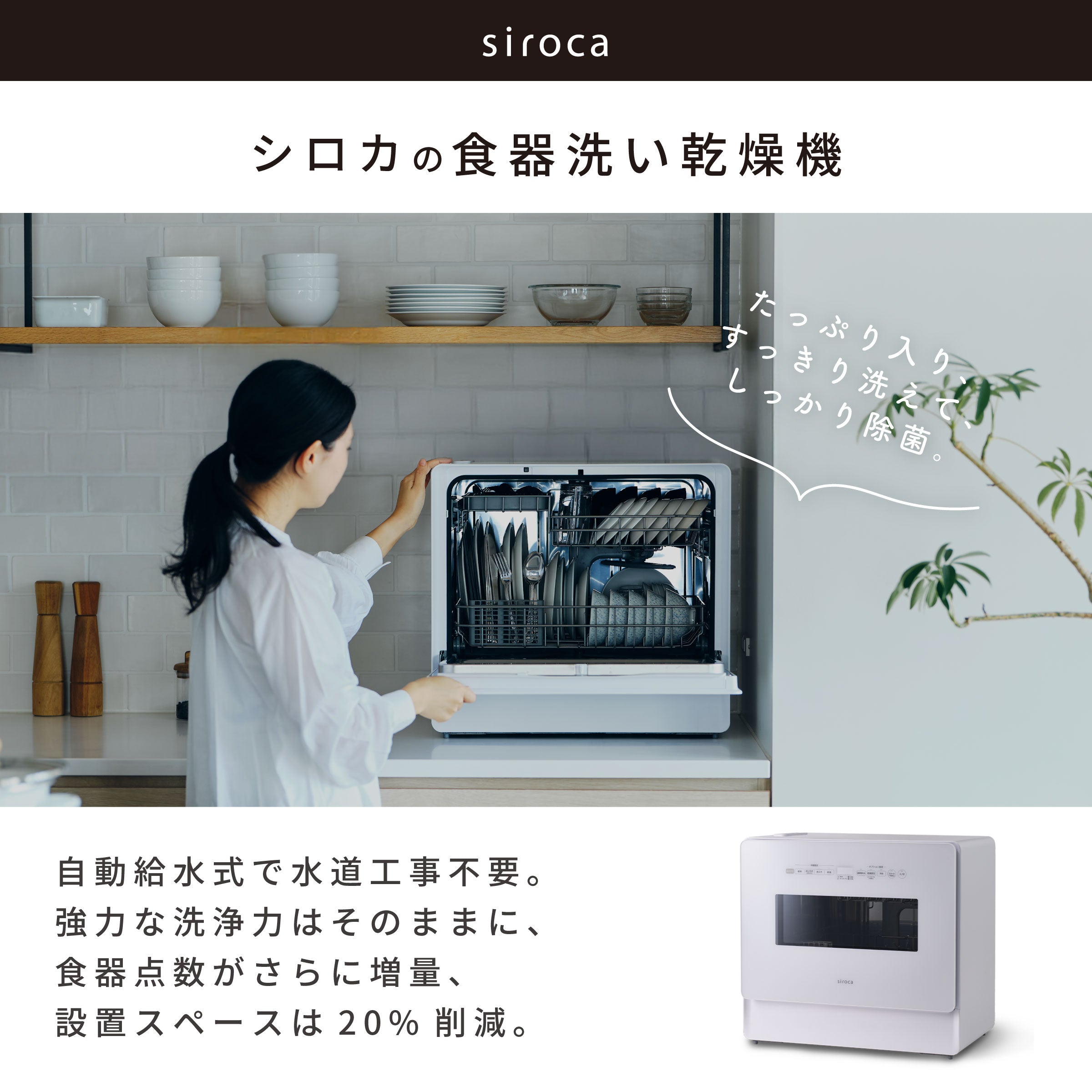 食器洗い乾燥機 大人数向け（4～5人用）SS-LH451 [オートオープン＆温風乾燥]