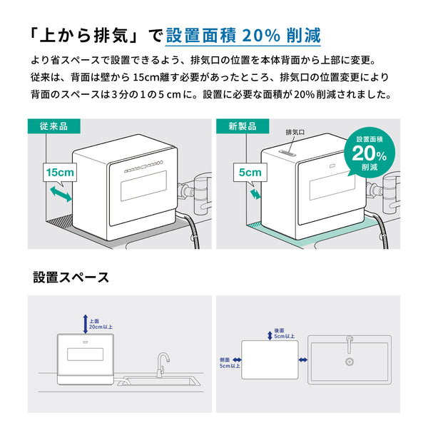 食器洗い乾燥機 大人数向け（4～5人用）SS-LH451 [オートオープン＆温風乾燥]
