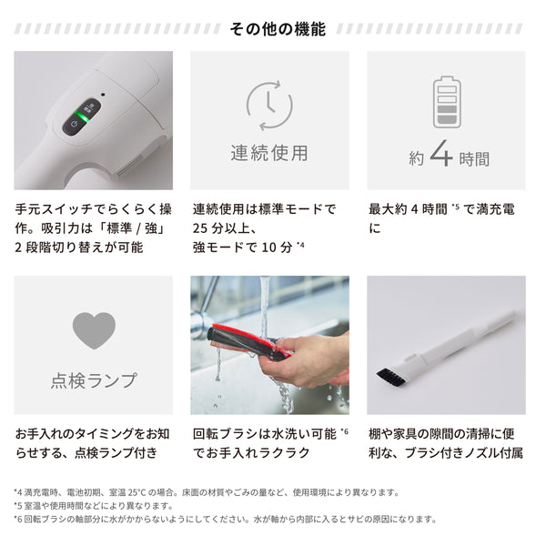 2way コードレススティッククリーナー 紙パック式 かるピカ パワー