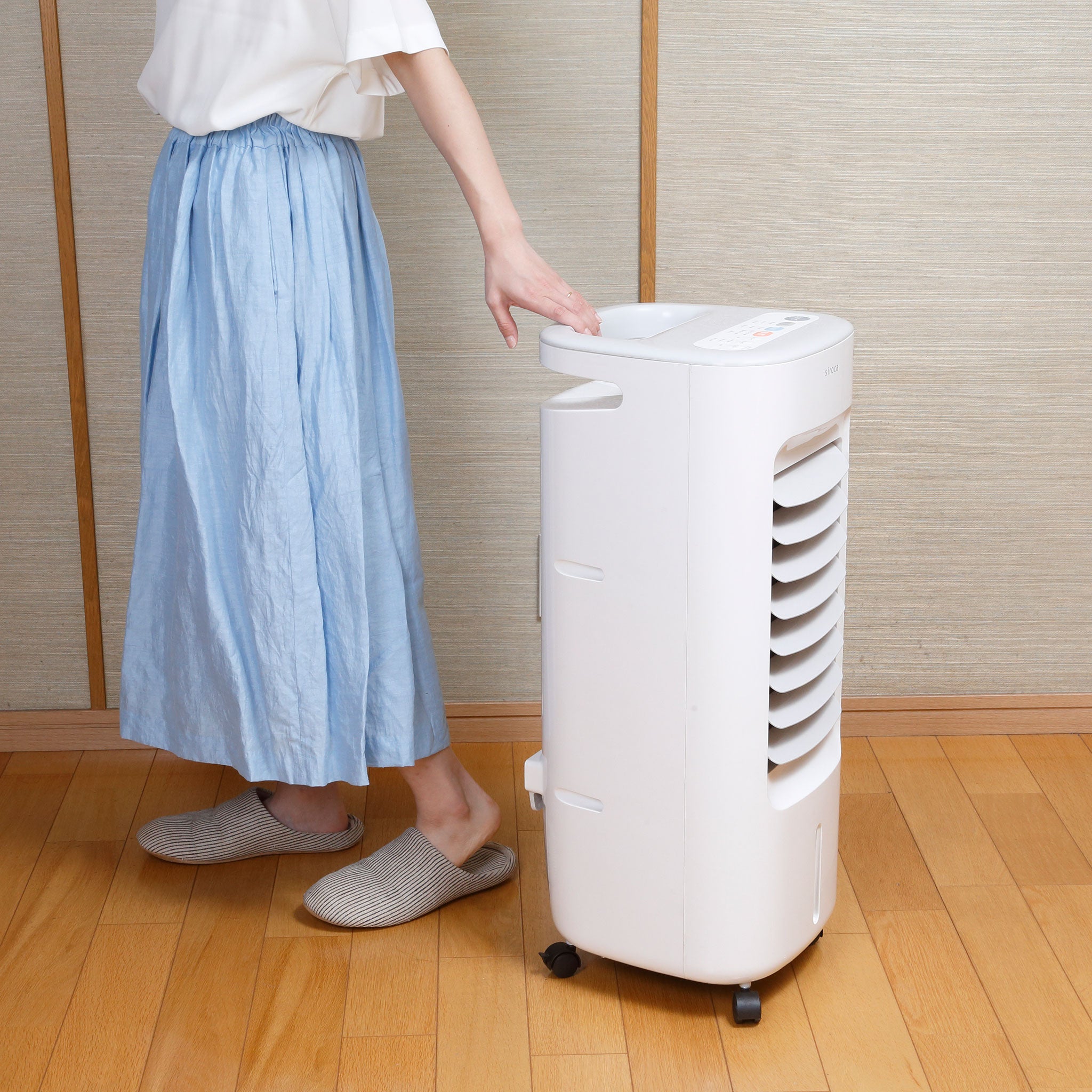 [整備済み製品] 加湿つき温冷風扇 シロカのなごみ SH-C251